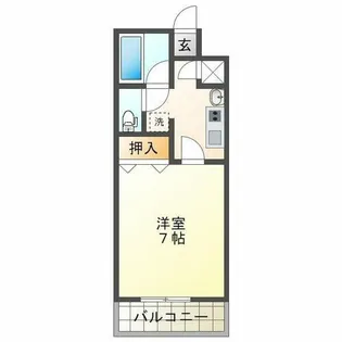 北野マンション【4階】の間取り