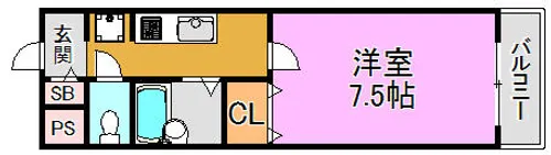 カデンツァK【4階】の間取り