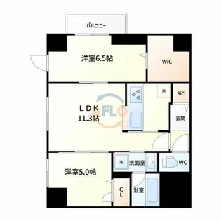 ダイワシティー新大阪【3階】の間取り