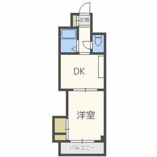 ノルデンハイム天神橋【4階】の間取り