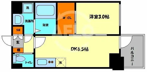 セレニテ堺筋本町リアン【2階】の間取り