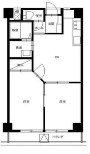 ル・マンド三宅【405号室】の間取り