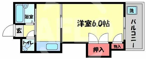 Collection中崎Ⅰ【5階】の間取り