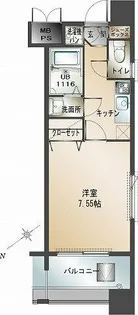 エンクレスト福岡【6階】の間取り
