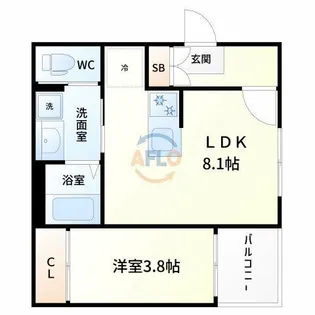 グランメゾン福【2階】の間取り