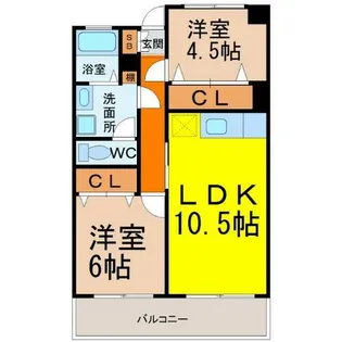 名栄ビル【3階】の間取り