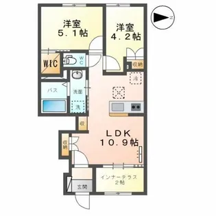 Bright Nest (ブライトネスト)【1階】の間取り