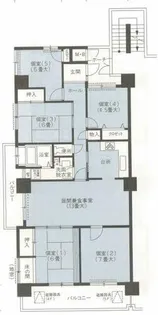 シーサイドももちイーストステージ1号棟【505号室】の間取り