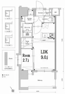 エンクレスト空港通り【8階】の間取り