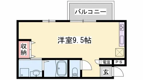 ラ・ベリーザ南今宿【6階】の間取り