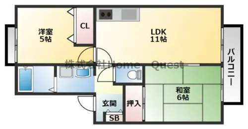 サラマンカ【1階】の間取り