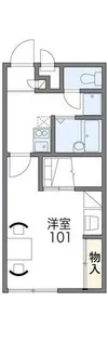 レオパレス六甲北二番館【113号室】の間取り