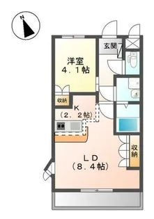 明和マンションII【2階】の間取り