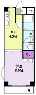 クラウンⅡ津福【6階】の間取り