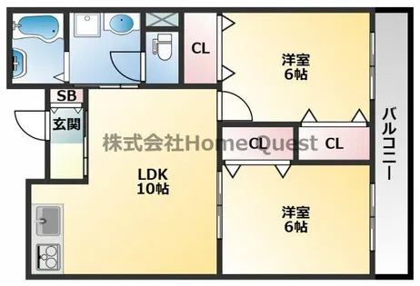 Chana’s Village Fuse【3階】の間取り