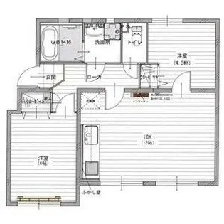 なるみグリーンコーポ【4階】の間取り