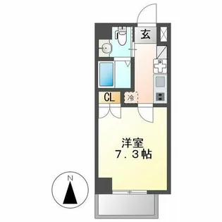 IARIM車道【303号室】の間取り