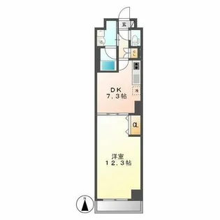 BSレジデンス栄(旧名称 グランルージュ栄)【907号室】の間取り