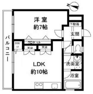 リーグレック元町【4階】の間取り