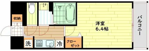 プレサンス天神橋スカイル【11階】の間取り