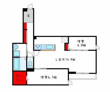 エミネンス【1階】の間取り