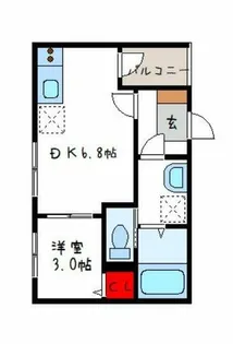 ハーモニーテラス平野西Ⅱ【1階】の間取り