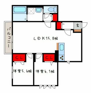 Demeure Crecia Ⅰ【1階】の間取り