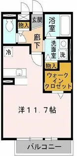 リヴェール日置【2階】の間取り