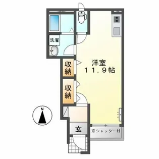 カサ デ コア Ⅱ【1階】の間取り
