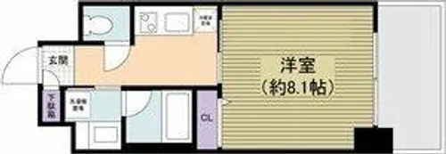 aLATO丸の内(旧レジディア丸の内)【15階】の間取り