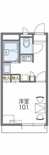 レオパレス桜井壱番館【2階】の間取り