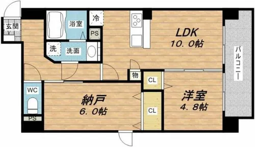 プライムコート【5階】の間取り
