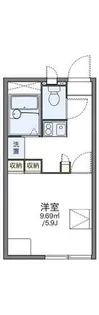 レオパレスモンテ シャンス【101号室】の間取り
