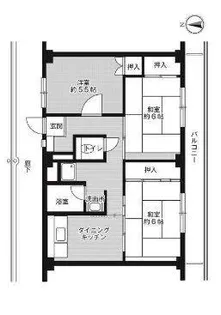 ビレッジハウス尾上 1号棟【3階】の間取り