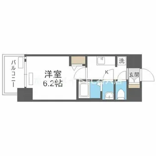 プレサンス鶴橋トレヴィエ【2階】の間取り