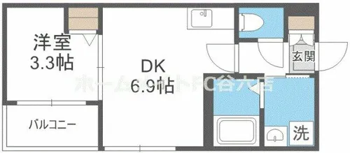 グランディオ鶴橋【1階】の間取り