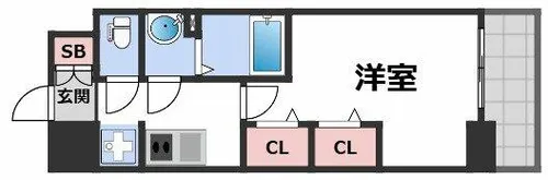THE SENSE RESIDENCE 新深江【8階】の間取り