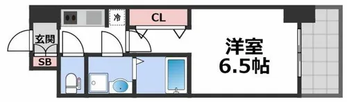 S-RESIDENCE小阪azure【6階】の間取り