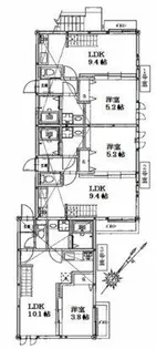 アンピオ姪浜拾壱番館【1階】の間取り