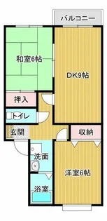 VILLA川辺Ⅰ【202号室】の間取り