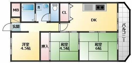 メゾン西川【2階】の間取り