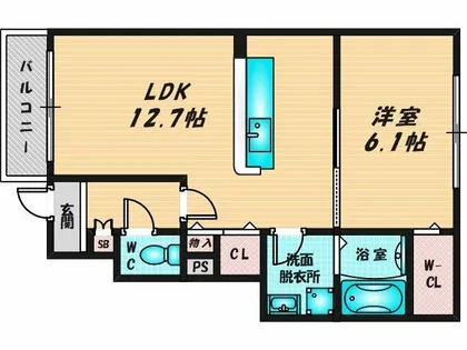 メゾン・ド・ソレイユ【1階】の間取り
