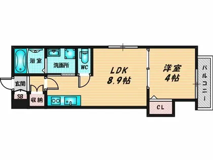 F asecia Carmel【1階】の間取り