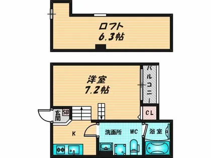 エムズコート【1階】の間取り