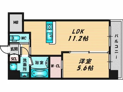プレジオ森河内ASIAN【14階】の間取り