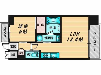 プレジオ森河内ASIAN【3階】の間取り