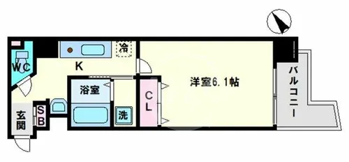 プルミエール天王寺【8階】の間取り