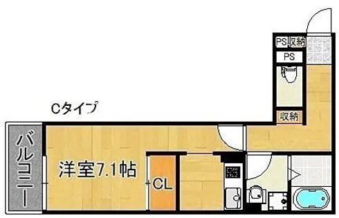 セジュールたまで【2階】の間取り