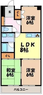 ラ・メゾン伊藤【5階】の間取り