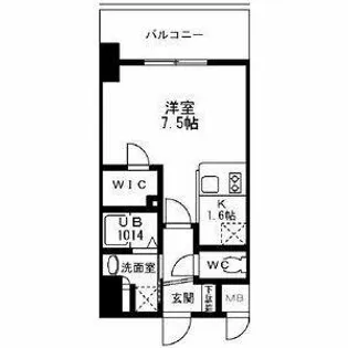 SOFIA住吉大社【8階】の間取り